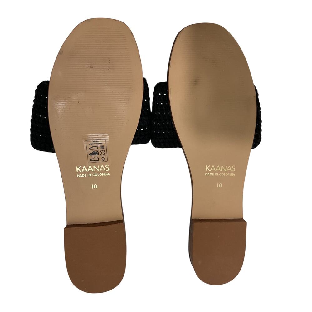 Kaanas Woven Black Serin Ciao Sandals Size 11 - Picture 5 of 5